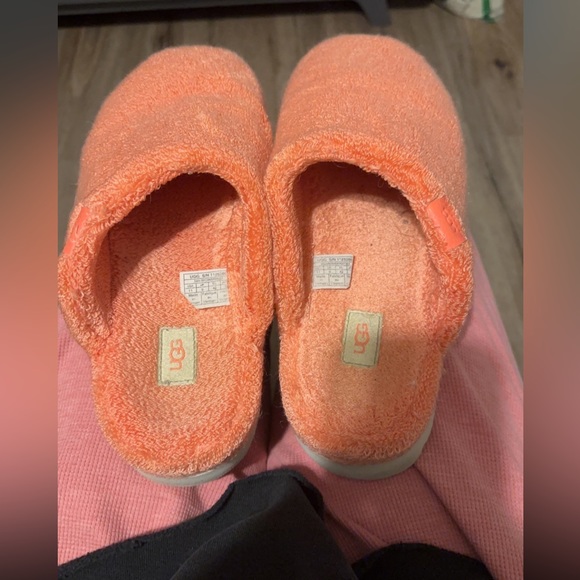Ugg women’s slipper slides - fuzz sugar Terry - peach bliss - Picture 8 of 9